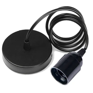 Portalampada industriale vintage retro Edison E27 con cavo 1,1m Modello A