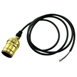 Portalampada industriale vintage retro Edison E27 con cavo 1,1m F1