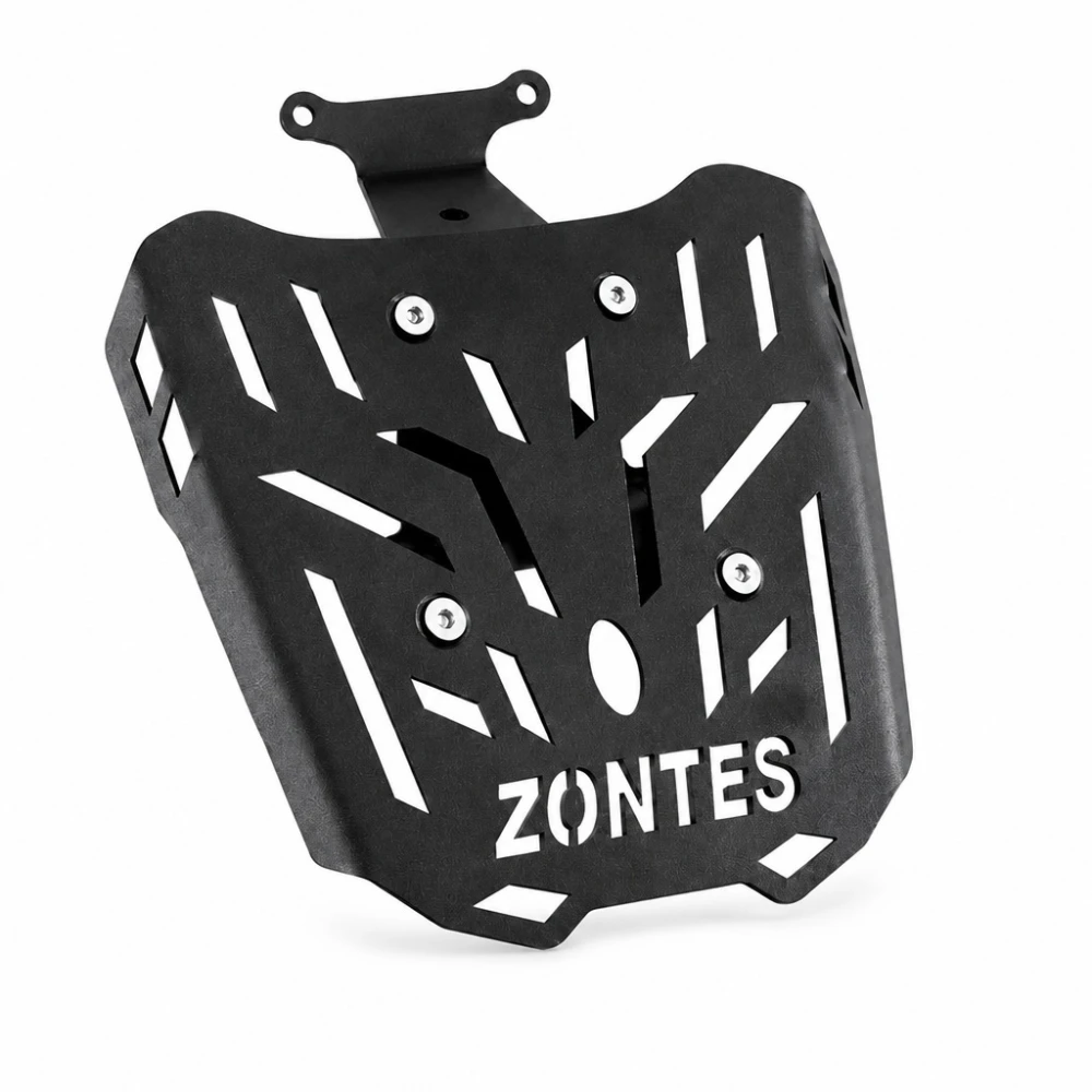 Portapacchi Posteriore Zontes 150X / 125X — Griglia Portabagagli in Ferro 4 mm, Nero