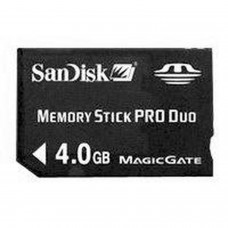 PSP Memory Stick Pro Duo 4GB Sandisk -ORIGINAL-. MEMORY STICK AND HD PSP 3000  9.99 euro - satkit