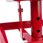 Rampa hidráulica para coche 2 toneladas en color rojo y azul