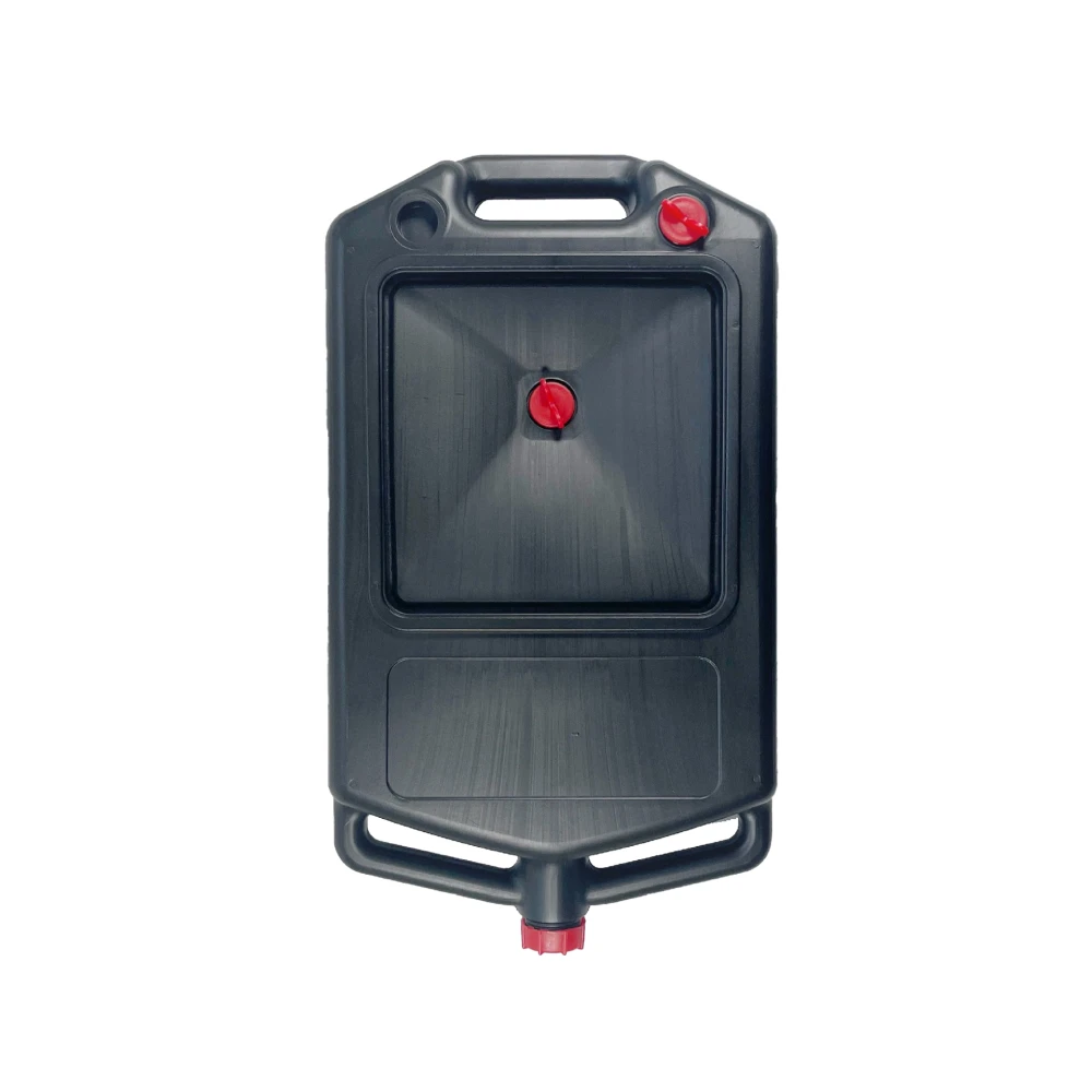 Bidón de recogida de aceite usado para motos y automóviles con asa ergonómica