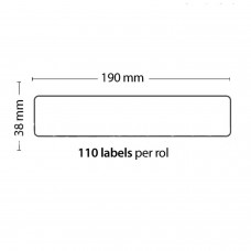 Roll Di 110 Etichette Adesive 190mm-38mm Per Dymo Compatible 99018