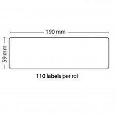 Roll Di 110 Etichette Adesive 190mm-59mm Per Dymo Compatible 99019