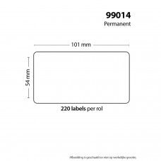 Roll Di 220 Etichette Adesive 101-54mmm Per Dymo Compatible 99014