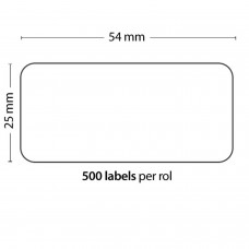 Roll Di 500 Etichette Adesive 54mm-25mm Per Dymo Compatible 11352