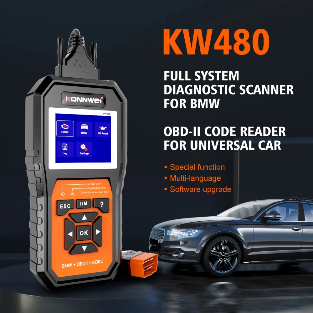 Scanner diagnostico BMW Konnwei KW480 - strumento OBD2 per BMW