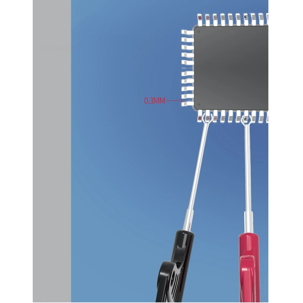 Clip de prueba SDK08 para microchip con punta abierta