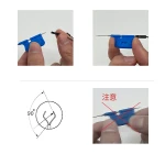 SDK08 clip di prova per microchip - confezione da 10