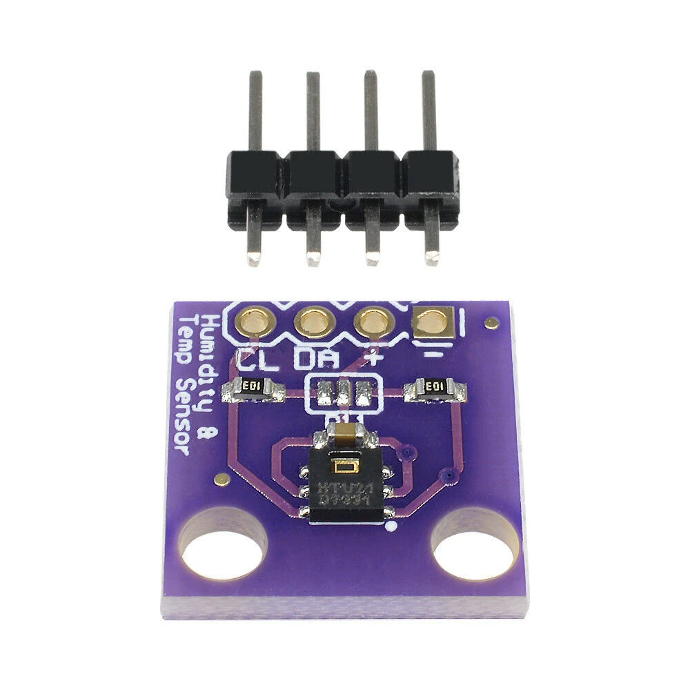Vista lateral del Sensor de Temperatura y Humedad Módulo para Reemplazar SI7021 HTU21D SHT21 SHT20 HDC1080