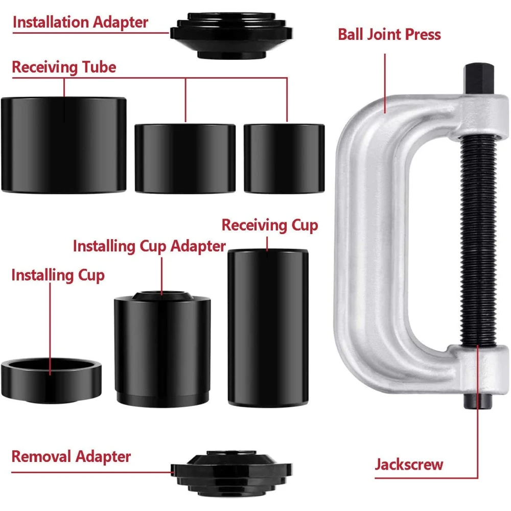 Set 10 pz estrattore e installatore testine e silentblock 4x4 per fuoristrada