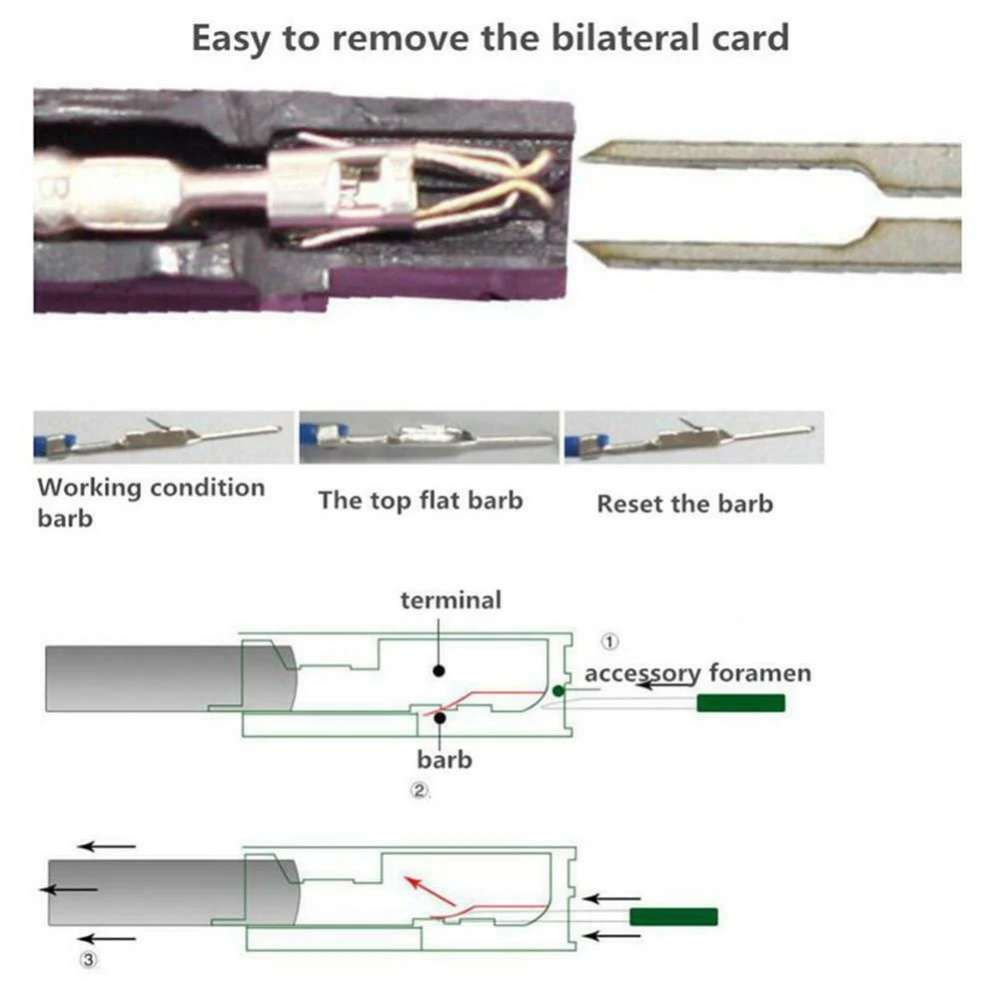 Set 29 pz estrattore terminali auto in acciaio inox TSX TOOL