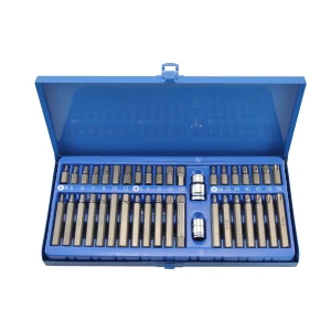 Set 40 pz punte Torx per viti esagonali Bit 1/2'' 3/8'' per auto