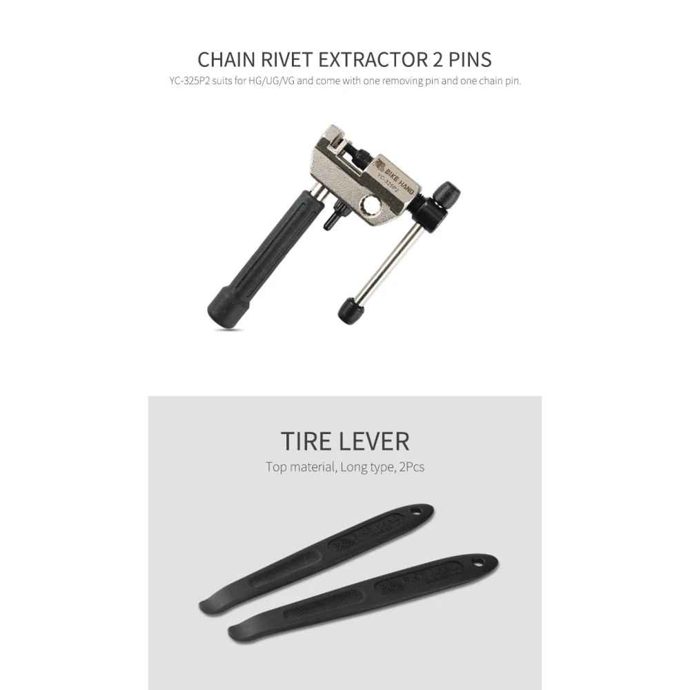 Set attrezzi bici 18 in 1 Bikehand - kit multifunzione