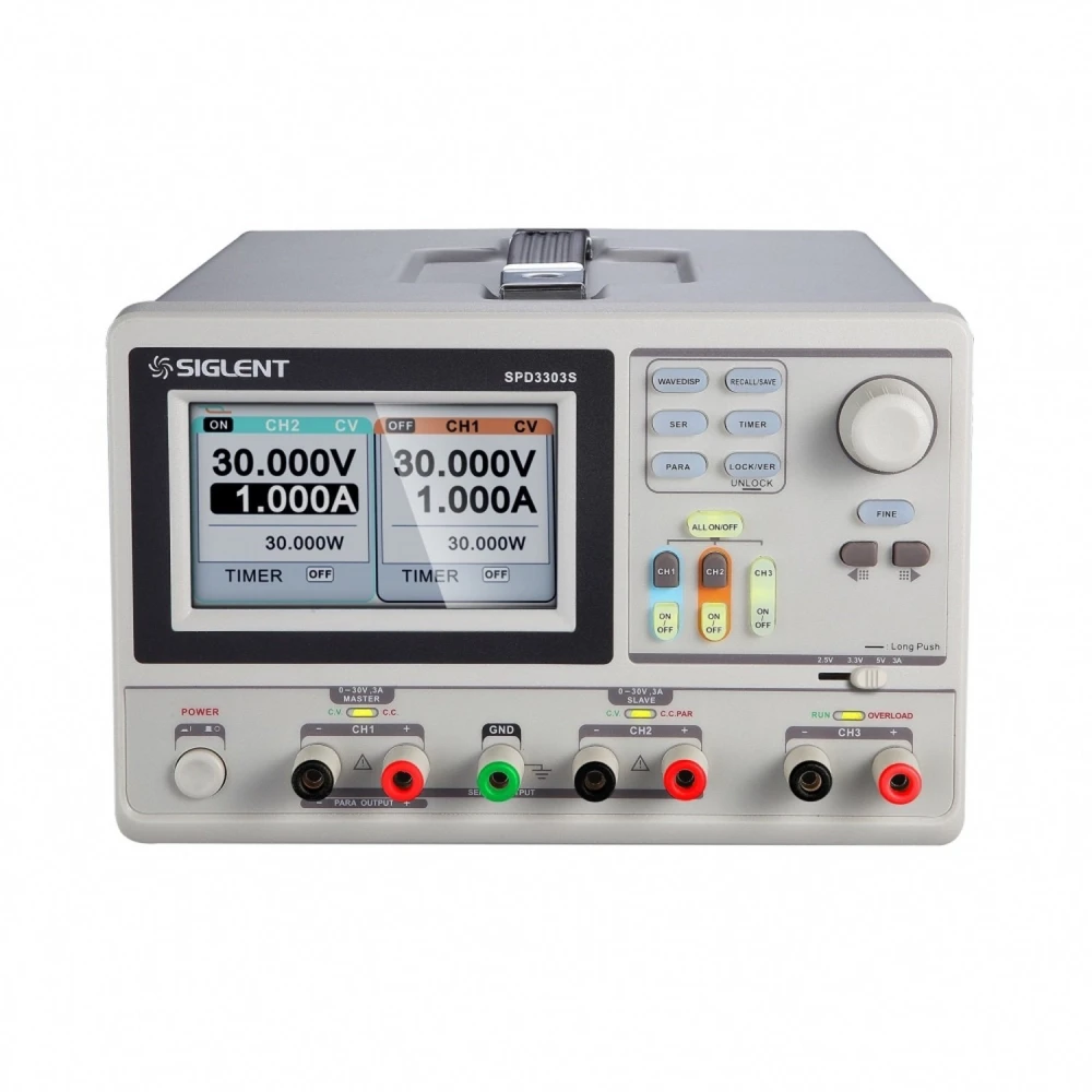 Siglent SPD3303S alimentatore da laboratorio 0-30V tripla uscita con connessione PC
