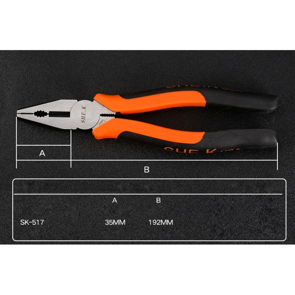 Alicates combinados SK-517 de TSX TOOL para trabajos pesados