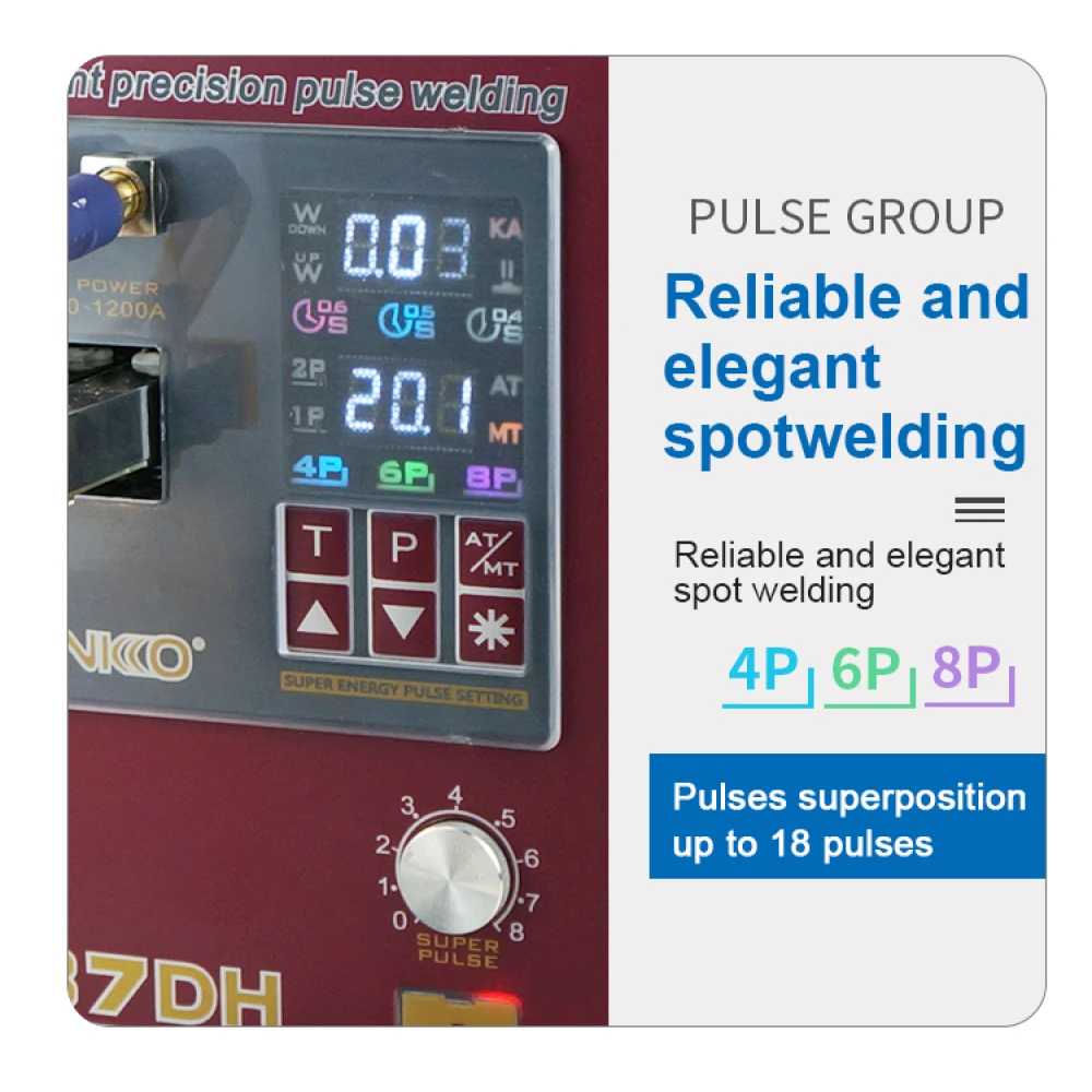 Saldatrice a punti Sunkko 737DH per batterie al litio 18650 14500 21700