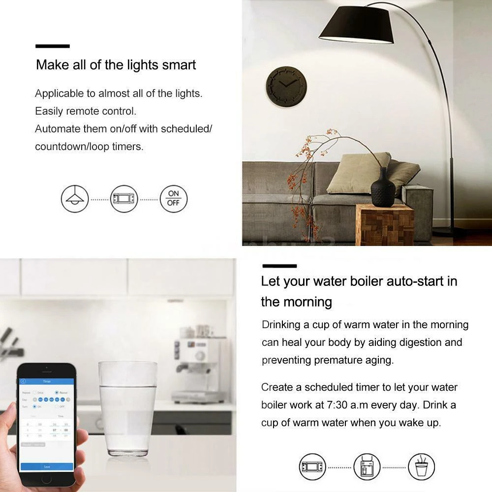 Detalle del Sonoff 4ch Pro R3 con conexiones y etiquetas visibles