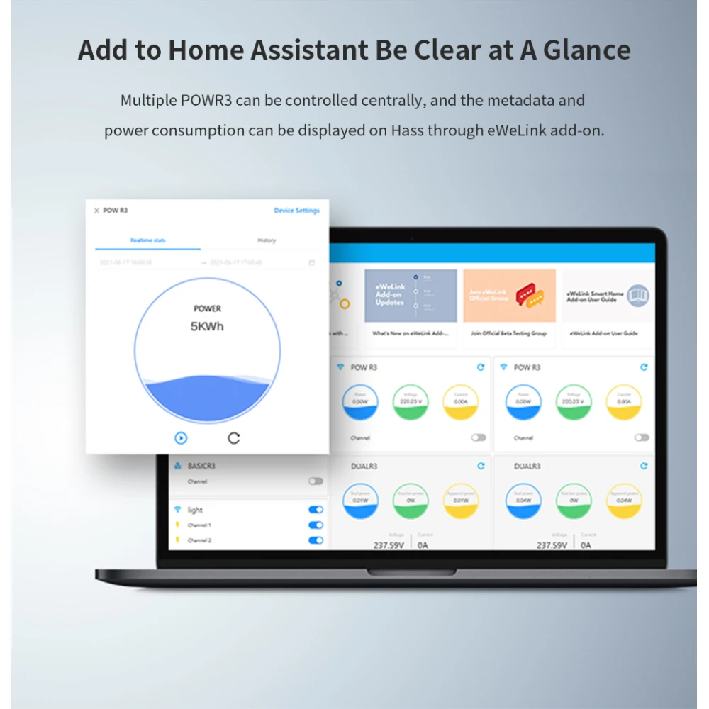 SONOFF Pow R3 - Interruttore Smart WiFi ad Alta Potenza con Monitoraggio
