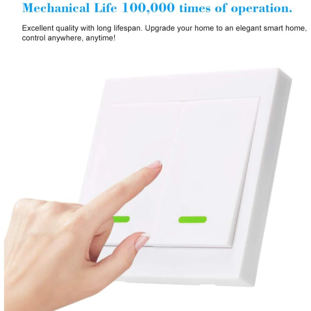 SONOFF interruptor doble inalámbrico RF para domótica en hogar