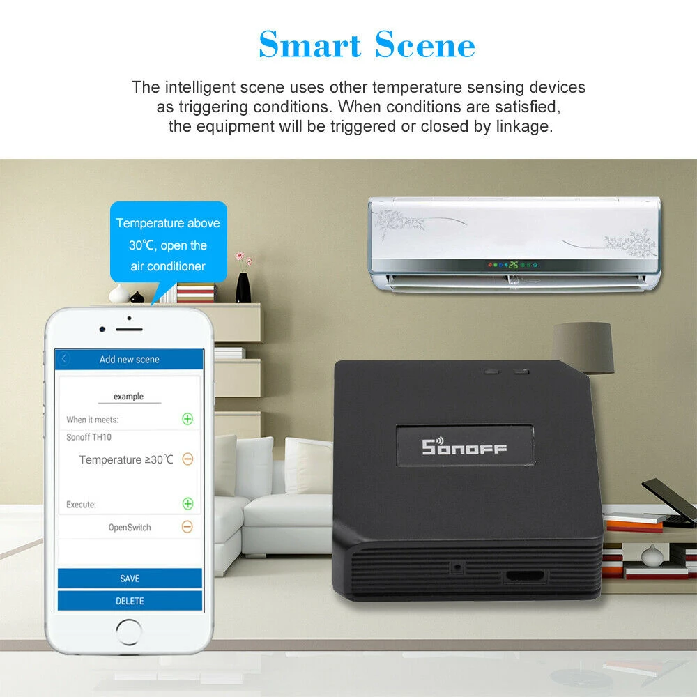 Sonoff RF Bridge 433MHz WiFi wireless compatibile con Alexa e Google Home