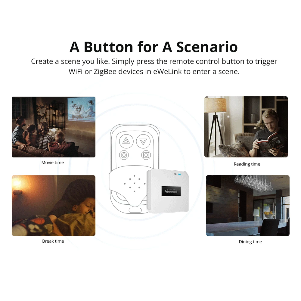 Sonoff RF Bridge R2 433MHz WiFi - ponte RF e WiFi