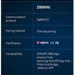 SONOFF ZBMINI ZigBee Interruttore Smart Mini per Controllo Luci 2 Vie