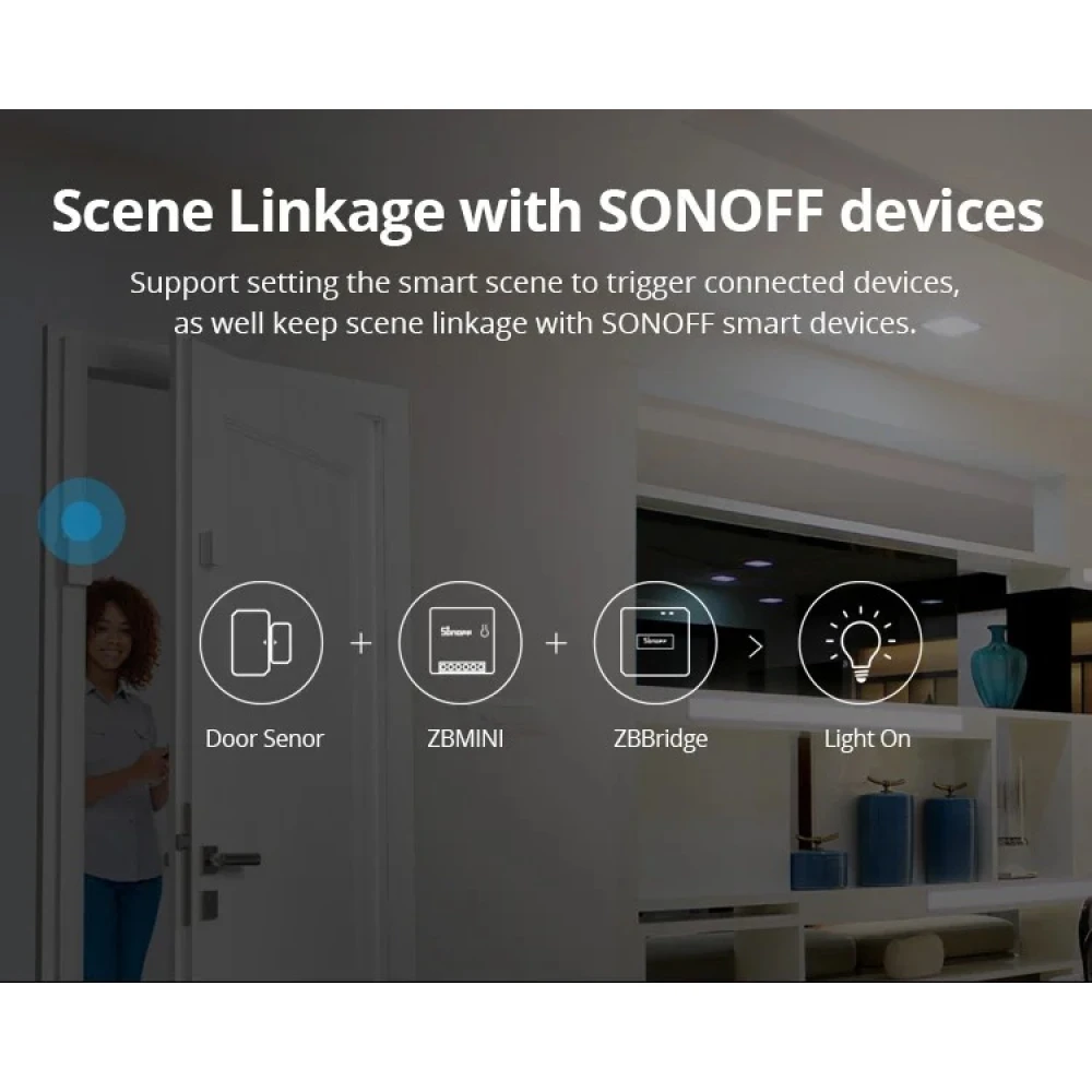 SONOFF ZBMINI ZigBee Interruttore Smart Mini per Controllo Luci 2 Vie