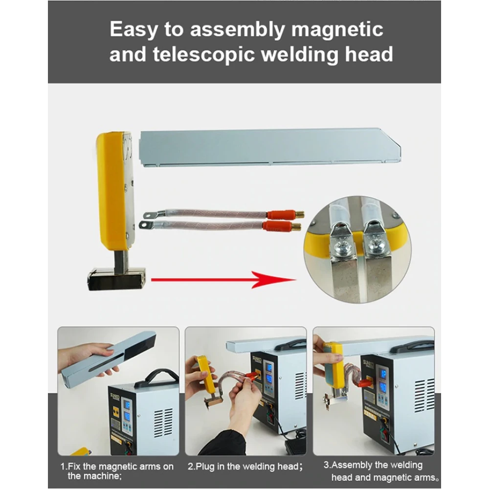SUNKKO 738AL: saldatrice a punti per batterie al litio 18650