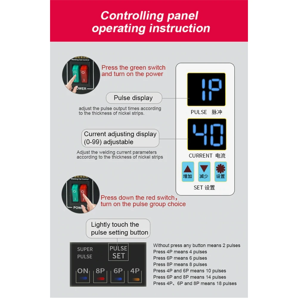 SUNKKO 738AL: saldatrice a punti per batterie al litio 18650