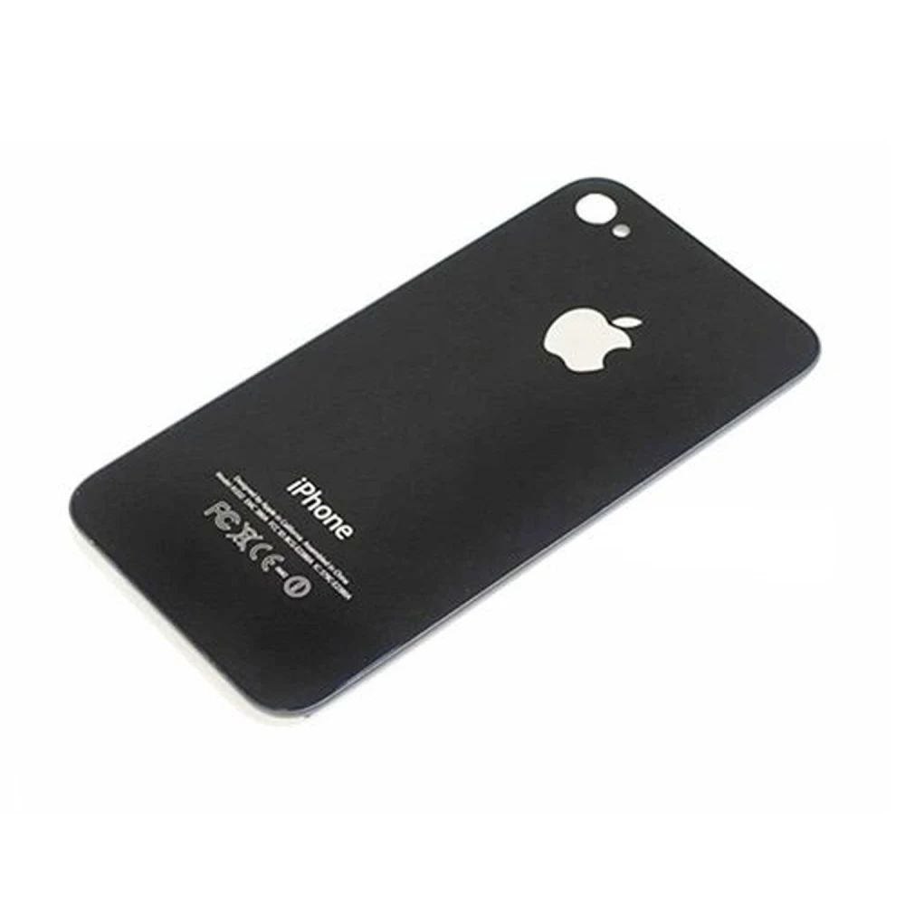 Cover posteriore in vetro iPhone 4S nero - Ricambio originale Satkit