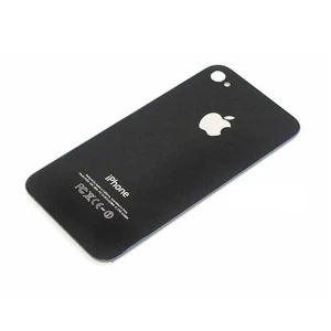 Cover posteriore in vetro iPhone 4S nero - Ricambio originale Satkit