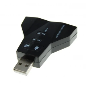 Scheda audio USB dual con 2 uscite e 2 ingressi audio