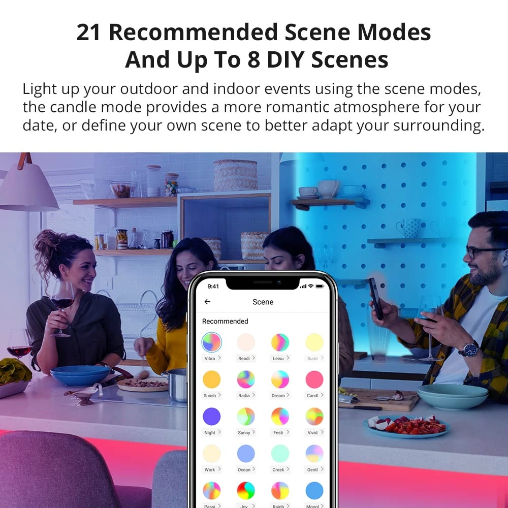 Striscia LED intelligente WiFi SONOFF L2 Lite 5 metri con telecomando e app
