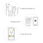 Striscia LED intelligente WiFi SONOFF L2 Lite 5 metri con telecomando e app