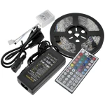 Striscia LED RGB 5m 300 LED SMD 5050 con telecomando 44 tasti e adattatore 12V