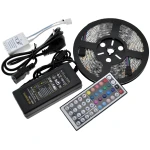 Instalación de la tira led rgb 5m 300 led smd 5050 con adhesivo autoadhesivo