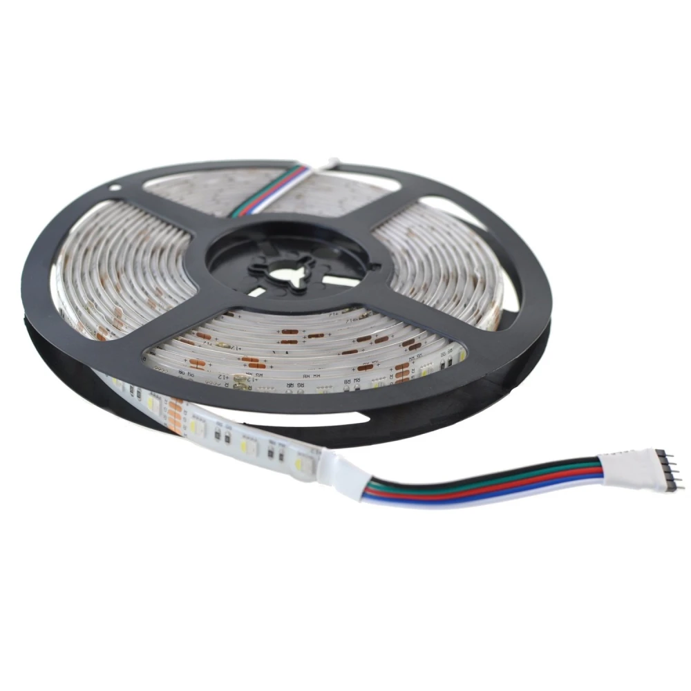 Striscia LED RGBW 12V 5m IP67 per illuminazione esterna e interna
