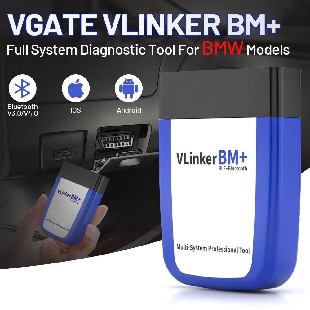 Vgate vLinker BM+ Scanner OBD2 Bluetooth per BMW e MINI