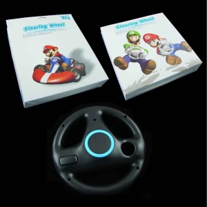 satkit Volante per Wiimote Wii Wheel nero per giochi di guida realistici