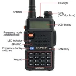 Walkie talkie Baofeng UV-5R 8W con auricolare e radio dual band VHF/UHF