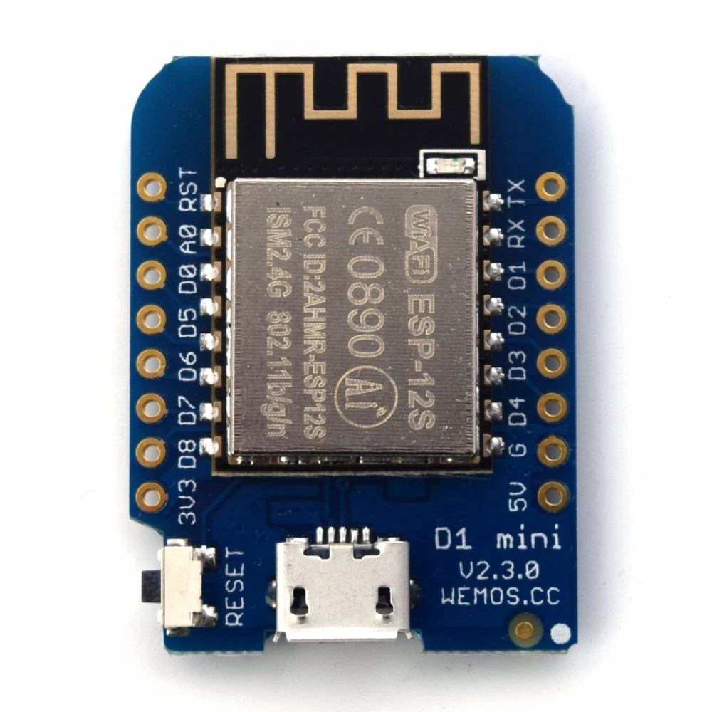 Wemos D1 Mini NodeMCU WiFi ESP8266 - Scheda di sviluppo IoT Arduino ESP8266