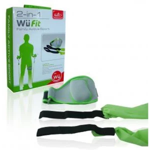 Wii 2 in 1 Active Sports Pack - Set di accessori fitness per Wii